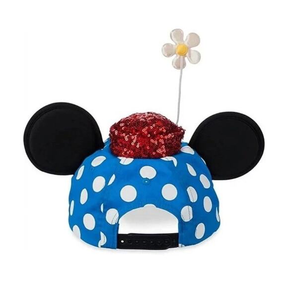Disney Minnie Mouse Ears Hat Bundle: Headband + Baseball Caps, Polka Dot, Sequin - Picture 12 of 15